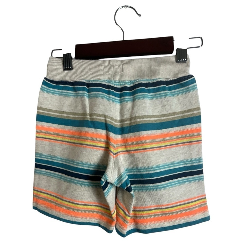 Oshkosh B’Gosh Multi Colored Striped French Terry Pull On Cotton Kids Shorts - Picture 9 of 12